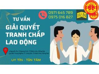 TƯ VẤN GIẢI QUYẾT TRANH CHẤP LAO ĐỘNG
